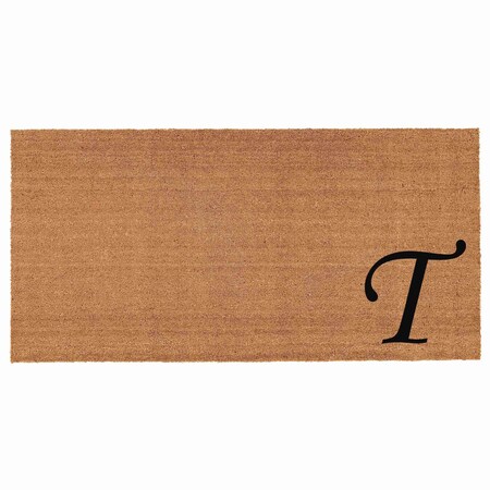 Calloway Mills Monogram Door Mat, Black, Natural, 30 in W x 48 in L 153623048T